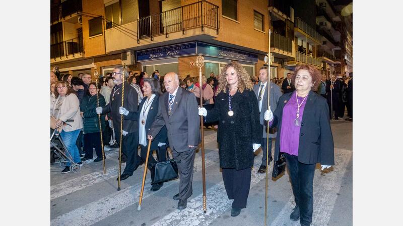 Palm Sunday concludes in Benidorm with the procession of the Brotherhood of Nuestra Señora de la Esperanza y de la Paz