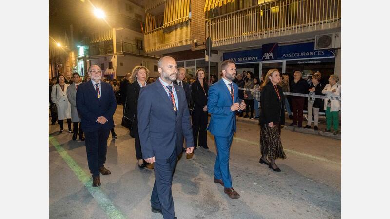 Palm Sunday concludes in Benidorm with the procession of the Brotherhood of Nuestra Señora de la Esperanza y de la Paz