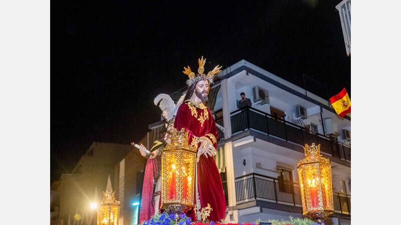 Palm Sunday concludes in Benidorm with the procession of the Brotherhood of Nuestra Señora de la Esperanza y de la Paz