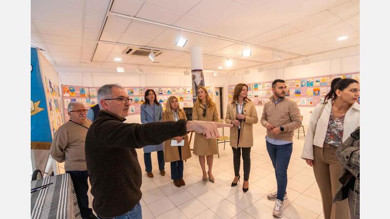 Exposición del XXI Certamen Escolar de Dibujo y Pintura de La Barqueta en la Casa del Fester
