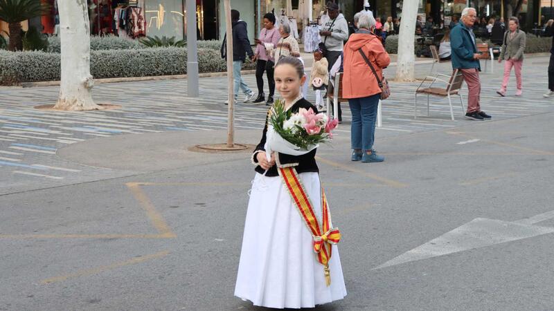 Las fallas de Benidorm ofrendan a la Mare de Déu del Sofratge un día antes de la ‘cremà’