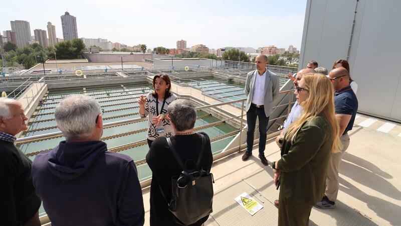 Benidorm concludes the events on the occasion of World Water Day with a visit to the ETAP of the neighborhood associations