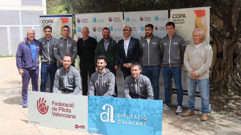 Benidorm acoge la presentación de las semifinales de la Copa Diputación de pilota valenciana