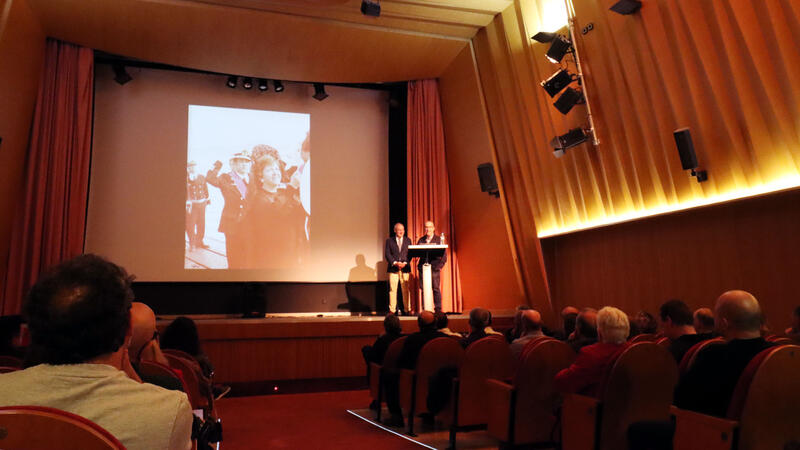Captain Pedro Márquez talks about the situation of submarines in the conference 