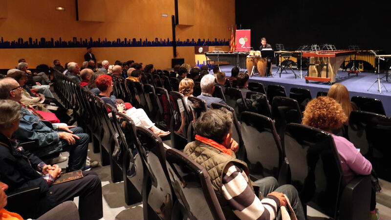 Students from the Alicante Conservatory delight with their percussion concert within the cycle of Great Recitals