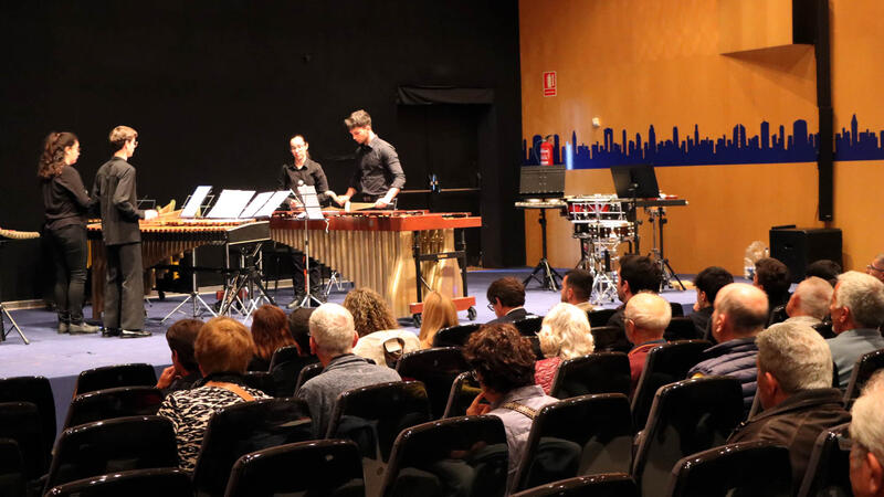 Students from the Alicante Conservatory delight with their percussion concert within the cycle of Great Recitals