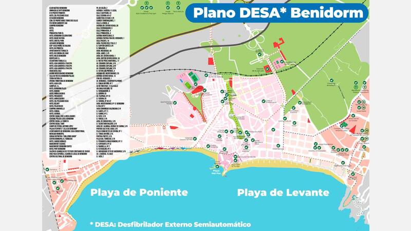 Plano DESA. Benidorm.