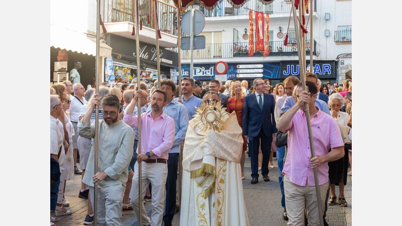 The Corpus Christi procession runs through the old town of Benidorm for another year