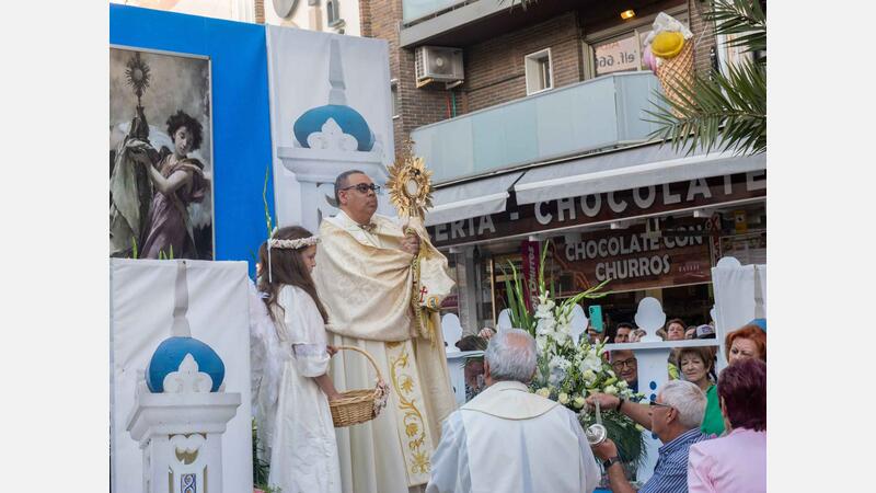 The Corpus Christi procession runs through the old town of Benidorm for another year