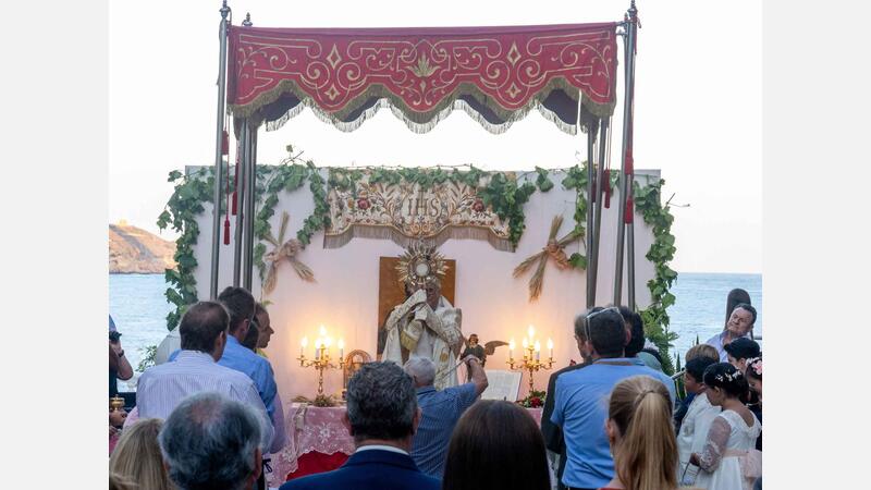 The Corpus Christi procession runs through the old town of Benidorm for another year