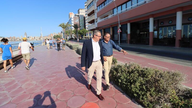 Benidorm invertirá 48.000 euros en la renovación de la jardinería del Paseo de Poniente 