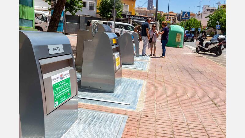 Els contenidors soterrats del carrer Goya ja estan operatius