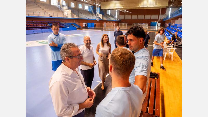 Primer entrenamiento del Servigroup Hoteles Benidorm de cara a su XI temporada en ASOBAL