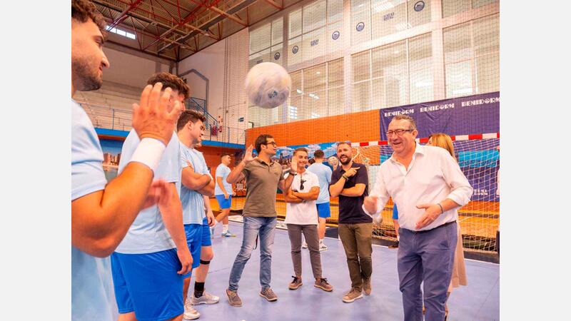 Primer entrenamiento del Servigroup Hoteles Benidorm de cara a su XI temporada en ASOBAL