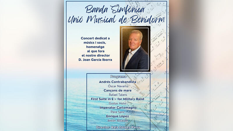 La Unió Musical de Benidorm oferix el dissabte un concert en homenatge a Joan García Iborra