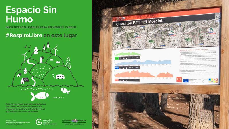 Benidorm incorpora el parque de El Moralet a los espacios libres de humo de la ciudad