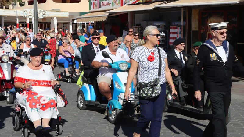 La Royal Bristish Legion celebra en Benidorm el ‘Poppy Appeal’