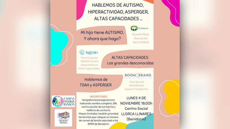 Educación y la Federación de AMPAS organizan dos formaciones gratuitas para familias de Benidorm  
