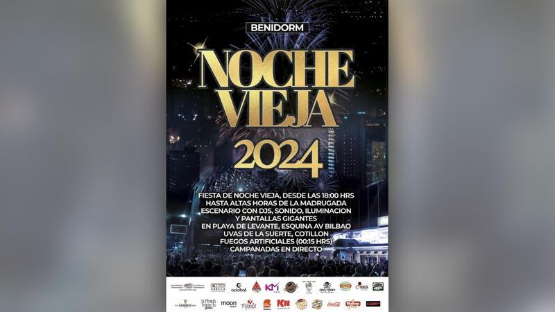Benidorm prepara una gran fiesta de Nochevieja en la playa de Levante para recibir el año nuevo