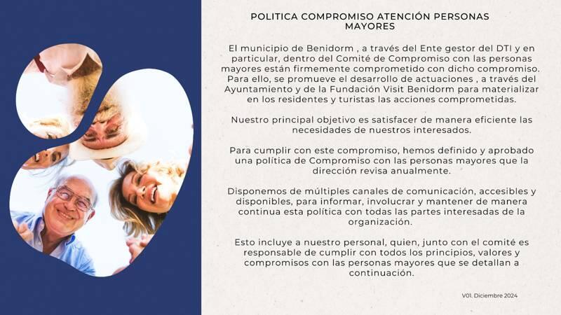 Benidorm comprometida con las personas mayores