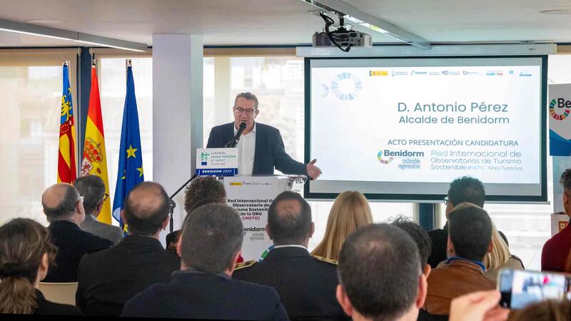 Benidorm promotes its candidacy to join the UNWTO International Network of Sustainable Tourism Observatories