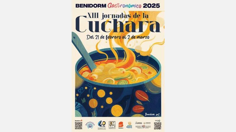 Cartel XIII Jornadas de la Cuchara  de Benidorm 2025