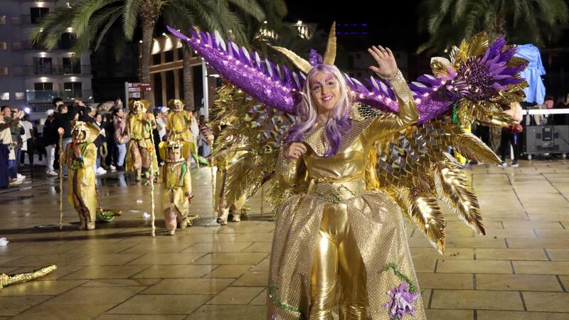 Elaborats i originals disfresses i les ganes de Carnestoltes poden amb la pluja a Benidorm