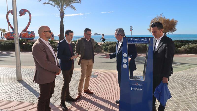 Benidorm ensaya un proyecto piloto para instalar fuentes de agua potable refrigerada en el municipio