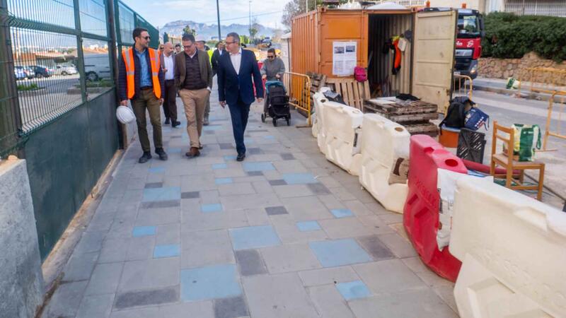 Benidorm ultima las obras del primer tramo de Montecarlo, mientras los técnicos estudian ya la segunda fase del proyecto para su licitación