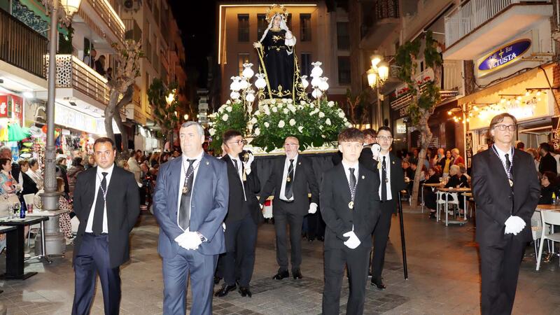 Hundreds of people take to the streets on Good Friday to experience the Holy Burial Procession in Benidorm