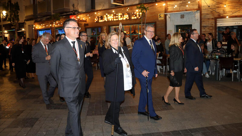Hundreds of people take to the streets on Good Friday to experience the Holy Burial Procession in Benidorm