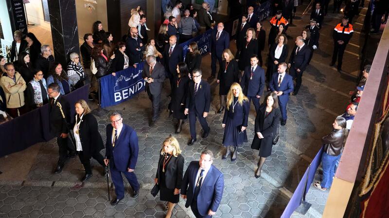 Hundreds of people take to the streets on Good Friday to experience the Holy Burial Procession in Benidorm