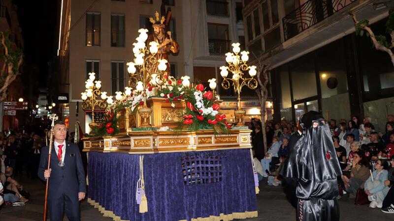 Hundreds of people take to the streets on Good Friday to experience the Holy Burial Procession in Benidorm
