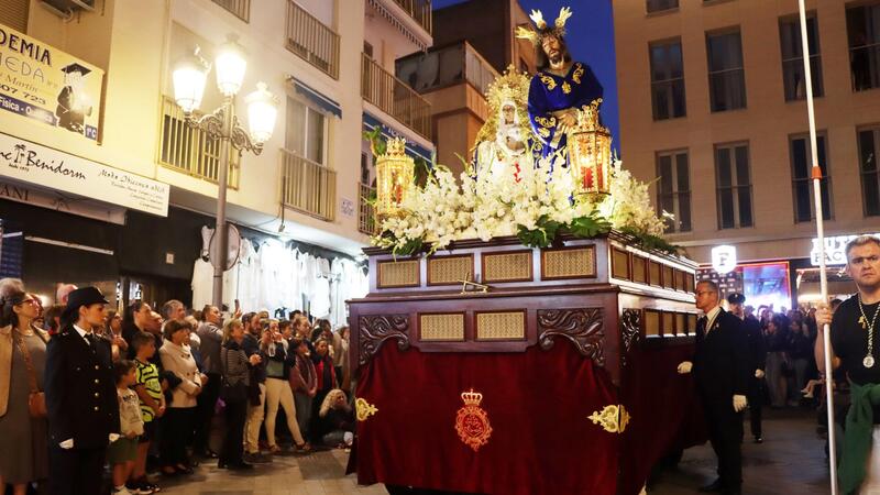 Hundreds of people take to the streets on Good Friday to experience the Holy Burial Procession in Benidorm