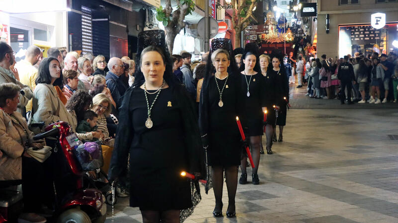 Hundreds of people take to the streets on Good Friday to experience the Holy Burial Procession in Benidorm