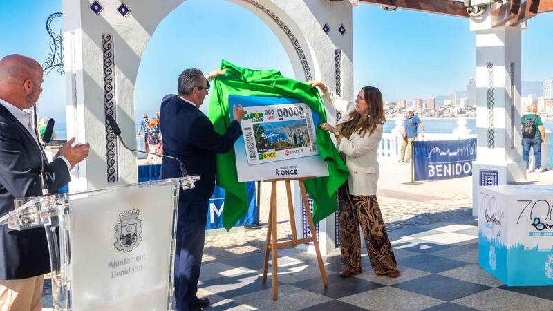 ONCE issues a special lottery ticket to commemorate the 700th anniversary of the founding of Benidorm