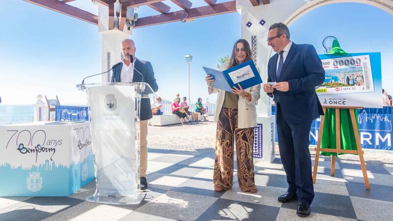 ONCE issues a special lottery ticket to commemorate the 700th anniversary of the founding of Benidorm