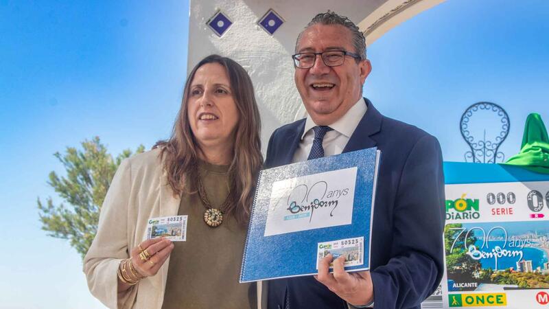 ONCE issues a special lottery ticket to commemorate the 700th anniversary of the founding of Benidorm