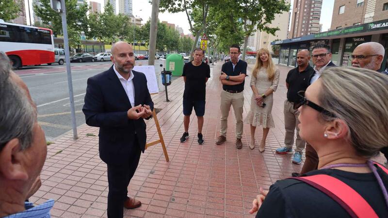 Benidorm cambia el sentido del tráfico en las calles Mirador, Invierno y Fluixá para mejorar la movilidad sostenible y optimizar itinerarios