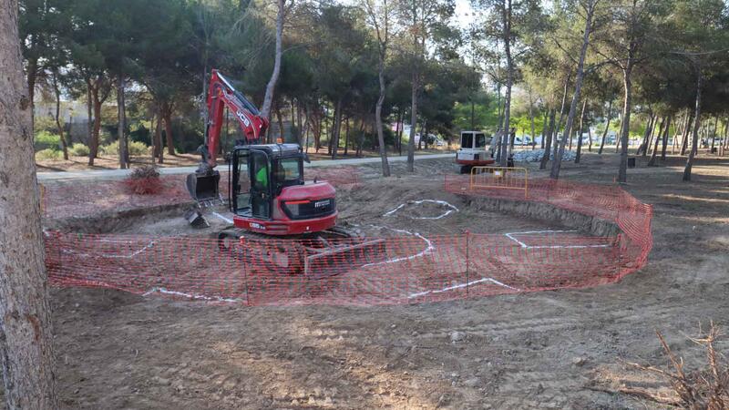 Benidorm inicia las obras de la zona de acampada y multiaventura en el Parque de la Séquia Mare 