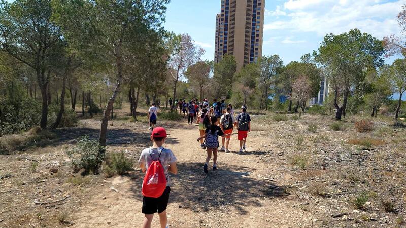Cerca de un centenar de escolares de Benidorm realizan actividades medioambientales en El Moralet