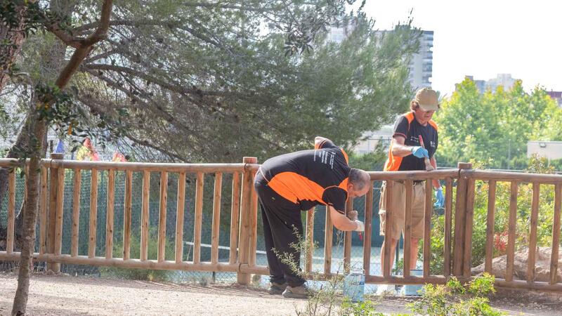 The twenty participants in the Employment Workshop carried out forestry maintenance and improvement work in Moralet Park