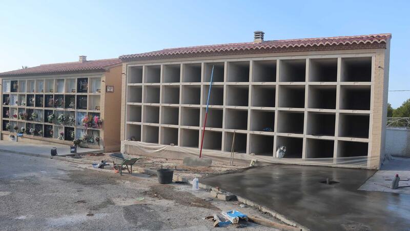 Benidorm expands the capacity of the Sant Jaume Cemetery with the construction of 40 new niches