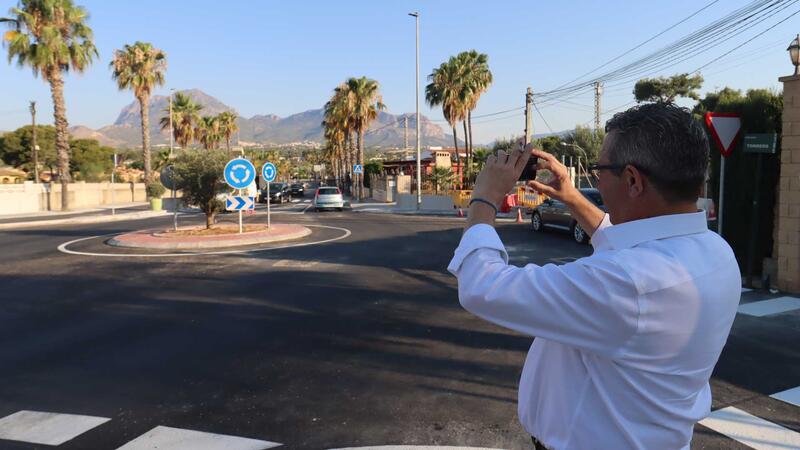 Benidorm completes construction of a new roundabout at the intersection of Severo Ochoa and Camino de los Torreros