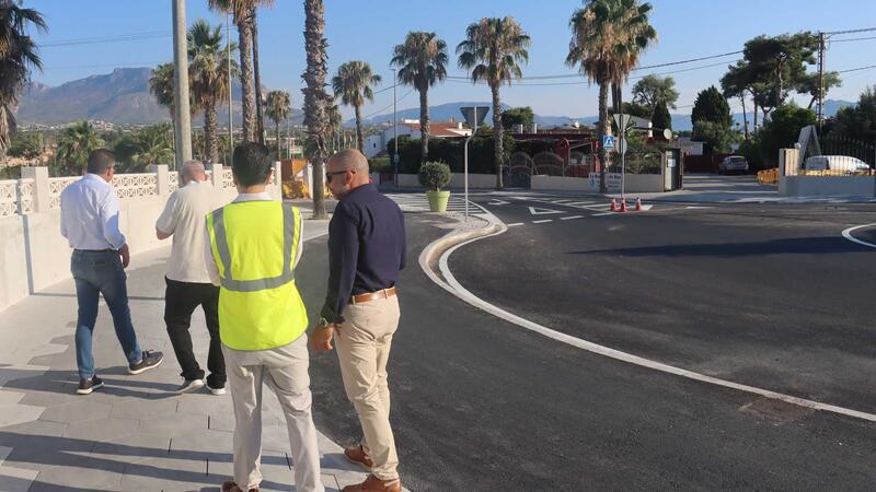Benidorm completes construction of a new roundabout at the intersection of Severo Ochoa and Camino de los Torreros