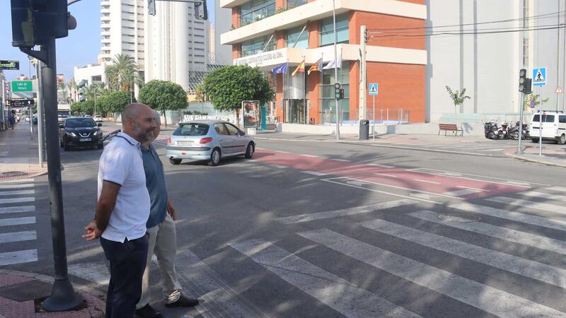 Benidorm ejecuta dos intervenciones en Severo Ochoa para mejorar la seguridad vial y la fluidez del tráfico
