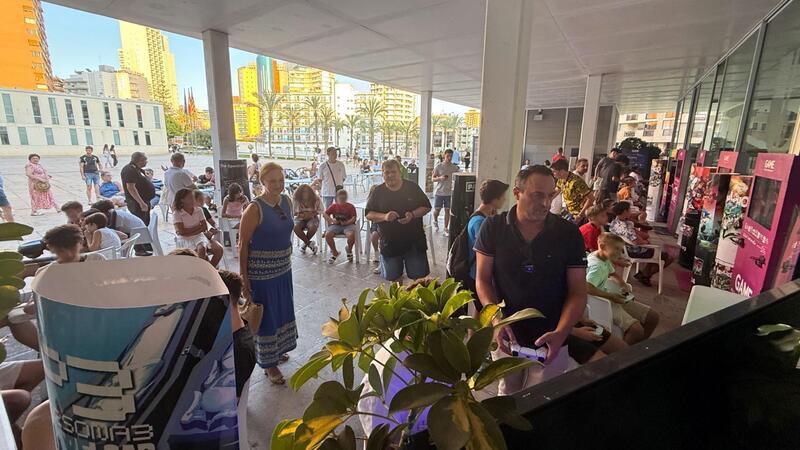 Dozens of children and young people enjoy the first session of the
