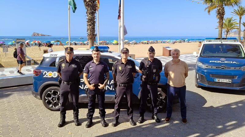Policías nacionales de Francia se desplazan a Benidorm para colaborar en la ‘Operación Verano’