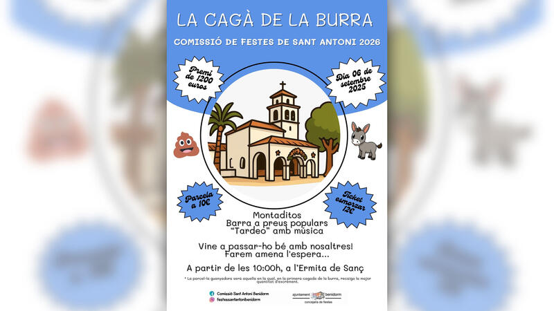 Sant Antoni celebra este sábado la tradicional ‘Cagà de la burra’ en la Ermita de Sanz 