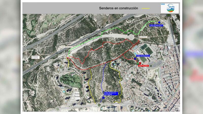 Benidorm adds 3.5 kilometers of new trails in the Xixo area of ​​El Moralet Park